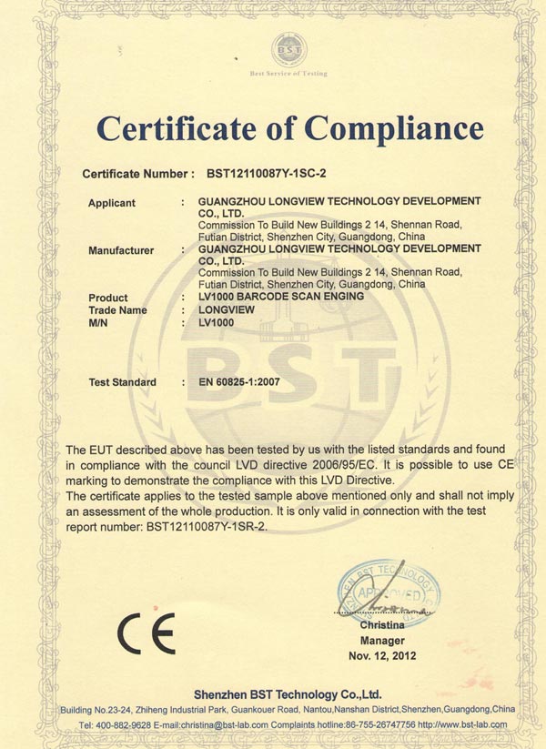 Certificado LV