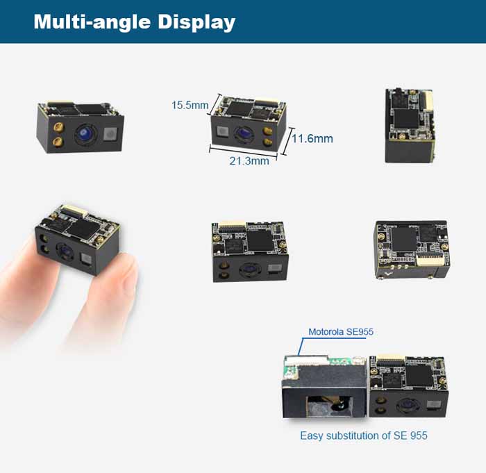 Mecanismo de digitalização 2D de imagem mini LV30