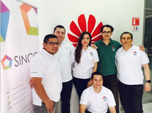 Nicarágua cliente Jorge com grande PDA loja shopping projeto